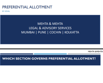 Preferential Allotment